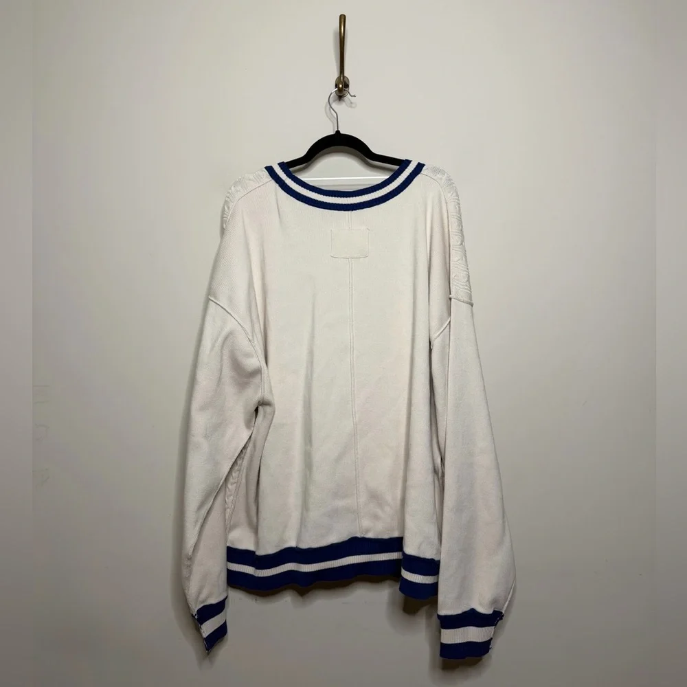 Free People We The Free Varsity Cardi in Ecru